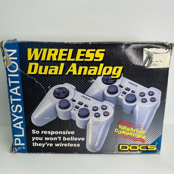 2-Docs PLAYSTATION PS1 WIRELESS CONTROLLERS Dual Analog - Picture 7 of 11